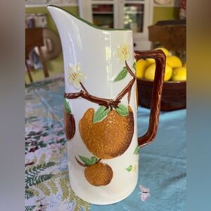 - 1970s Vintage Napcoware Orange Juice Pitcher